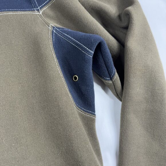 Carbon2Cobalt Jacket Men's M Fleece Full Zip Outdoors Casual Color Block Olive - Picture 9 of 13